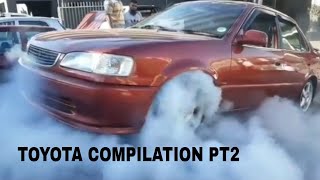 Compilation of the craziest Toyota Corollas in South Africa👀👌  beams 4AGE 3SGE 4AFE [upl. by Amalberga974]