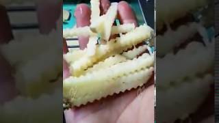 crinkle french cut machinecrinkle shape french fries cutting machine how to use a crinkle cutter [upl. by Ludeman]