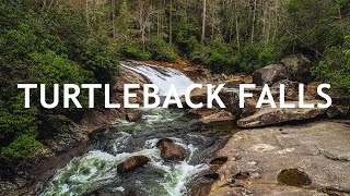 Turtleback Falls North Carolina Drone Video [upl. by Peppi]