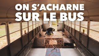 💥🚌On SACHARNE sur le BUS 💪 combattre la rouille  Conversion de notre bus aménagé 27 [upl. by Ahsiemaj]