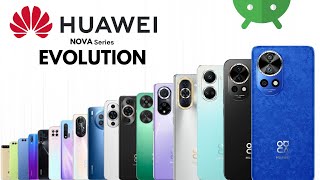 Evolution of Huawei Nova Series  History of Huawei [upl. by Kcira818]