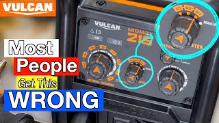 Setting up a MIG Welder  ft Vulcan MigMax 215 [upl. by Ateinotna139]