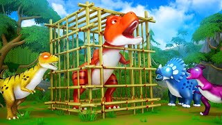 T Rex Lab Rescue Saving Baby Dinos from Allosaurus Attack Dinos Cartoon Adventure 2024 [upl. by Afrikah]