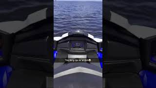 2024 Yamaha VX cruiser HO 19 top speed with 1 passenger in choppy water 2024vx yamaha19 19ho [upl. by Erlina]