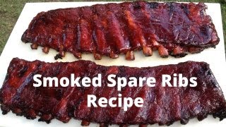 Spare Ribs Recipe  How To Smoke Spare Ribs [upl. by Learsi802]