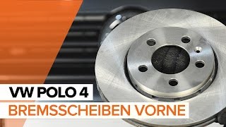 Wie VW POLO 4 Bremsen vorne weсhseln Bremsscheiben und Bremsbeläge TUTORIAL AUTODOC [upl. by Labaw38]