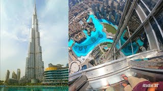 4K Tallest Building in the World  At the Top of Burj Khalifa Tour [upl. by Fonz418]