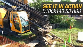 The Vermeer D100x140 S3 horizontal directional drill in action [upl. by Faulkner]