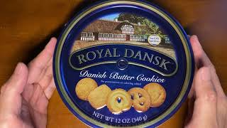 Royal Dansk Danish Cookie Selection  12 Ounce  Silent Unboxing [upl. by Ahsirpac531]