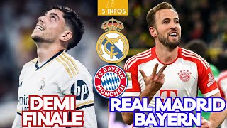 Le 5 infos REAL MADRID  BAYERN MUNICH vs REAL MADRID  ANALYSE de MATCH  COMPO amp PRONO [upl. by Torrence265]