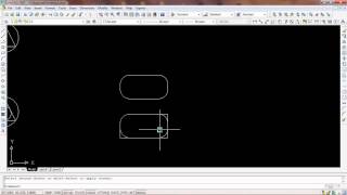 สอน Autocad 2007 คำสั่ง fillet [upl. by Namqul555]