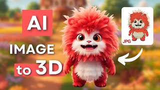 How to Turn Any Image into a 3D Model Using AI in 3 Minutes🔥FREE [upl. by Elocal]