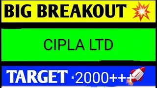 CIPLA LTD SHARE LATEST NEWS TODAYCIPLA SHARE TARGETCIPLA LTD SHARE NEWSCIPLA SHARE LATEST NEWS [upl. by Janos]