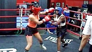 KATHIA CORONADO  JAICA PAVILUS  BOXING  GLEASONS GYM 91617  130 lb 3 rounds [upl. by Llednol]