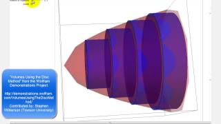 Ex Volume of Revolution  Disk Method Quadratic Function [upl. by Graves]