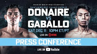 Donaire vs Gaballo FINAL PRESS CONFERENCE  Watch Live [upl. by Elysha]