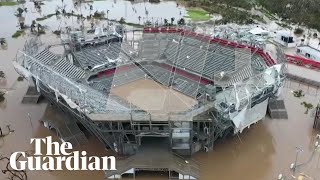 Acapulco drone footage shows trail of destruction left by Hurricane Otis [upl. by Ardeth]