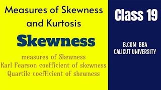 Measures of Skewness  skewness malayalam class  skewness and kurtosis [upl. by Ainslee459]