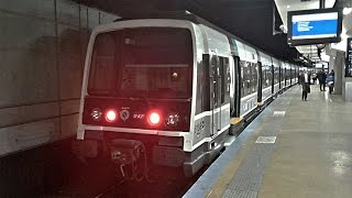 Paris trains  Gare du Nord  RER B D E  SNCFRATP [upl. by Calvano]