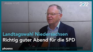 Statements der SPD zum Ausgang der Landtagswahl in Niedersachsen am 101022 [upl. by Eelyab]