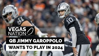 Jimmy Garoppolo wants to quotget back to playingquot in 2024 [upl. by Adnahs]