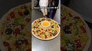 West Delhi Famous volcano Pizza😱🥵 food pizzarecipes pizzatoppings pizzalover pizzatime food [upl. by Yrolg230]