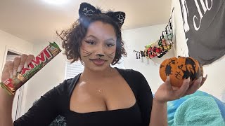 ASMR halloween triggers🐈‍⬛🐾🎃 [upl. by Yenterb]