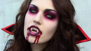 VAMPIRE Halloween Makeup Tutorial  Hair amp Costume Idea that will STEAL the show [upl. by Muir15]