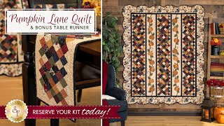 Introducing Pumpkin Lane Quilt  RESERVE Now at Shabby Fabrics [upl. by Ainer69]