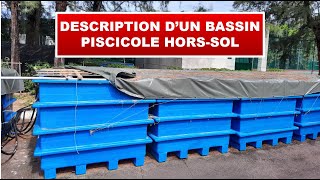 Description d’un bassin piscicole horssol [upl. by Lanoil]