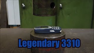 Crushing Nokia 3310 with hydraulic press [upl. by Venator]