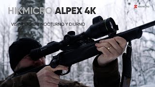 Visor ALPEX 4K de HIKMICRO 💥  Imagen UHD Noche y Día  Telémetro  Calculadora Balística [upl. by Zosi258]