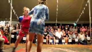 Four women fighting  exciting tent fighting fightclub in Outback Australia [upl. by Norling812]