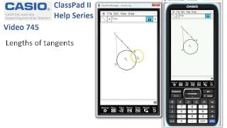 ClassPad Help 745  Lengths of Tangents [upl. by Itnahsa]