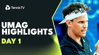 Thiem Takes On Bagnis Cilic amp More Feature  Umag 2023 Highlights Day 1 [upl. by Hsekar482]