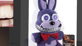 Nightmare Bonnie Chips His Tooth Five Nights At Freddys Plush [upl. by Rudolfo721]