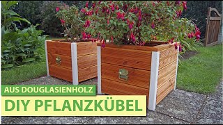 Pflanzgefäße Pflanzkübel aus Holz selber bauen DIY [upl. by Yehc]