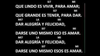 CANTOS PARA MISA  AMAR ES ENTREGARSE  LETRA Y ACORDES  SALIDA O DESPEDIDA EN BODAS O CONVIVENCIAS [upl. by Oterol364]