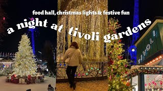 christmas in tivoli gardens🎄tivoli food hall water fountain show festive feeling🥰  mynlife [upl. by Noral]