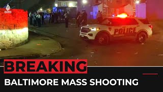 Baltimore mass shooting Reports of several dead dozens injured [upl. by Kralc]