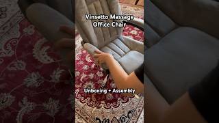 Vinsetto Massage Office Chair Unboxing  Assembly shorts unboxing asmr assembly massagechair [upl. by Greenwell]