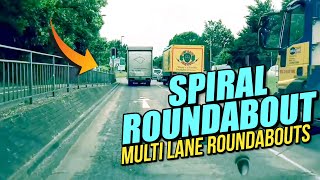 Spiral Roundabout  Multi Lane roundabouts UK [upl. by Adyan]