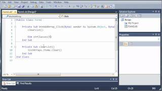 Visual Basic Tutorial  59  Introduction To Arrays [upl. by Mcclelland]