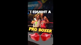 I FOUGHT A PRO BOXER boxing [upl. by Kcinimod]