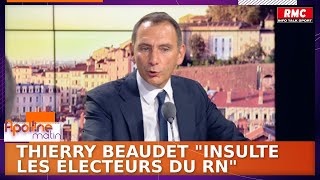 Thierry Beaudet Premier ministre  quotIl insulte les électeurs du RNquot dénonce Laurent Jacobelli [upl. by Clayberg]