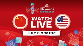 Group Phase  China v USA  Full Basketball Game  FIBA U17 Basketball World Cup 2024 [upl. by Gunas803]