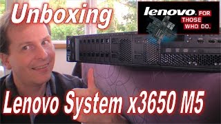 Unboxing a Lenovo System x3650 M5 Rack Server  208 [upl. by Belier]