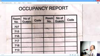 Housekeepers Occupancy Report in Hotels How Housekeepers Occupancy Report is used by FO [upl. by Casey]