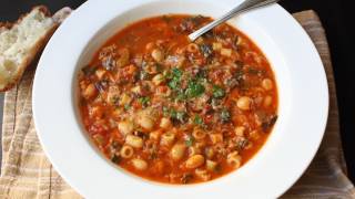 Minestrone Soup Recipe  Italian Vegetable and Pasta Soup [upl. by Htiaf]