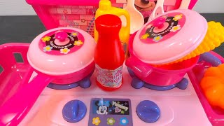 23 Minutes Satisfying with Unboxing Disney Minnie Mouse Kitchen Cooking Set  ASMR [upl. by Asenej]